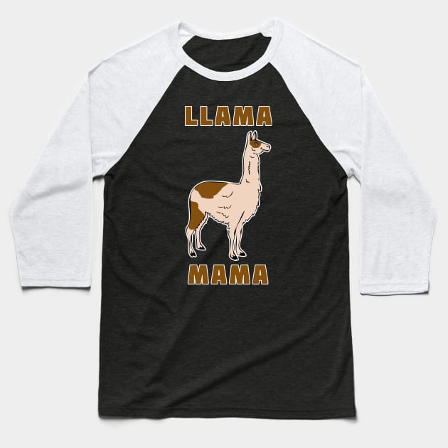 Llama Mama Baseball T-Shirt by headrubble